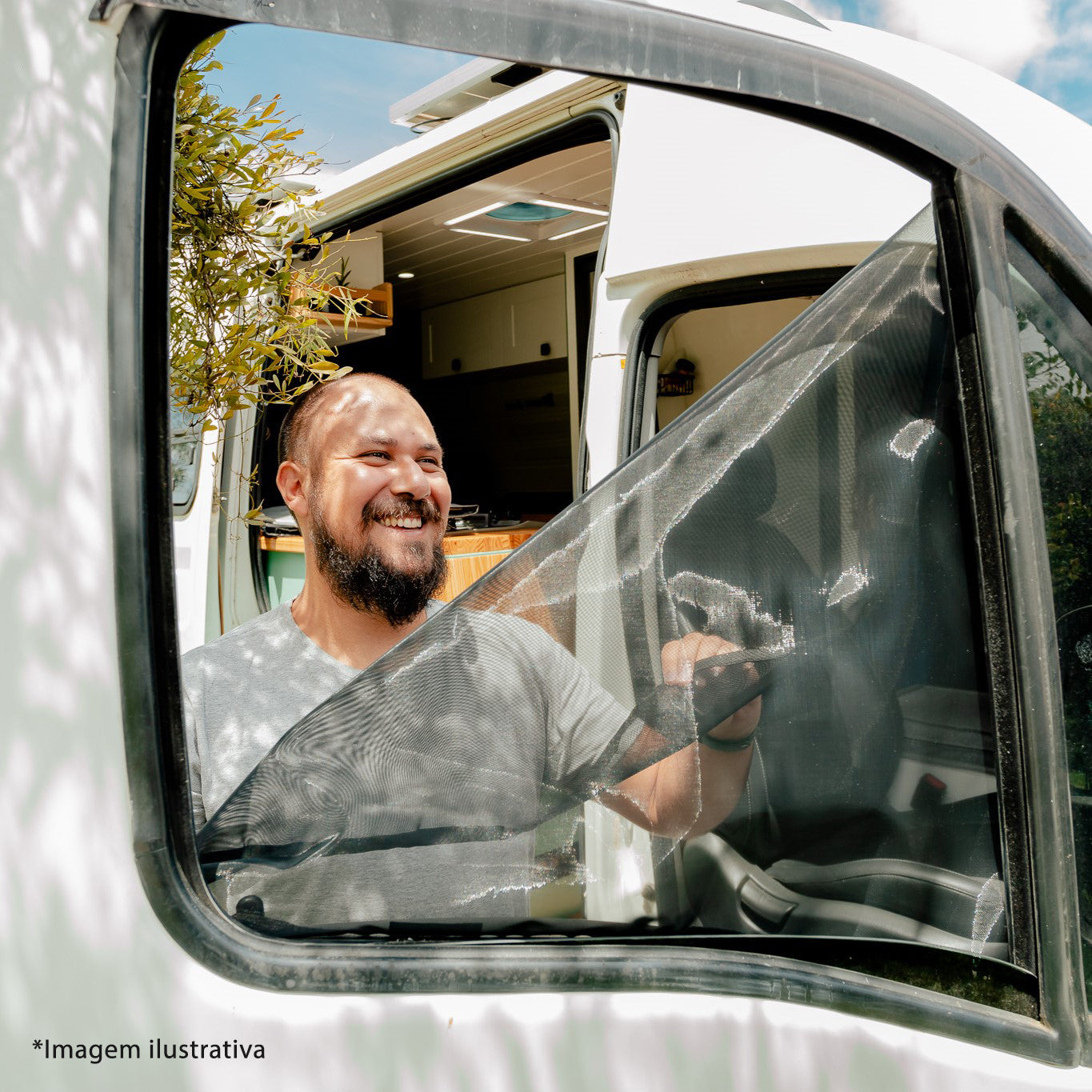 Fiat Ducato 2018-2025 - Tela Mosquiteira para Janelas Dianteiras